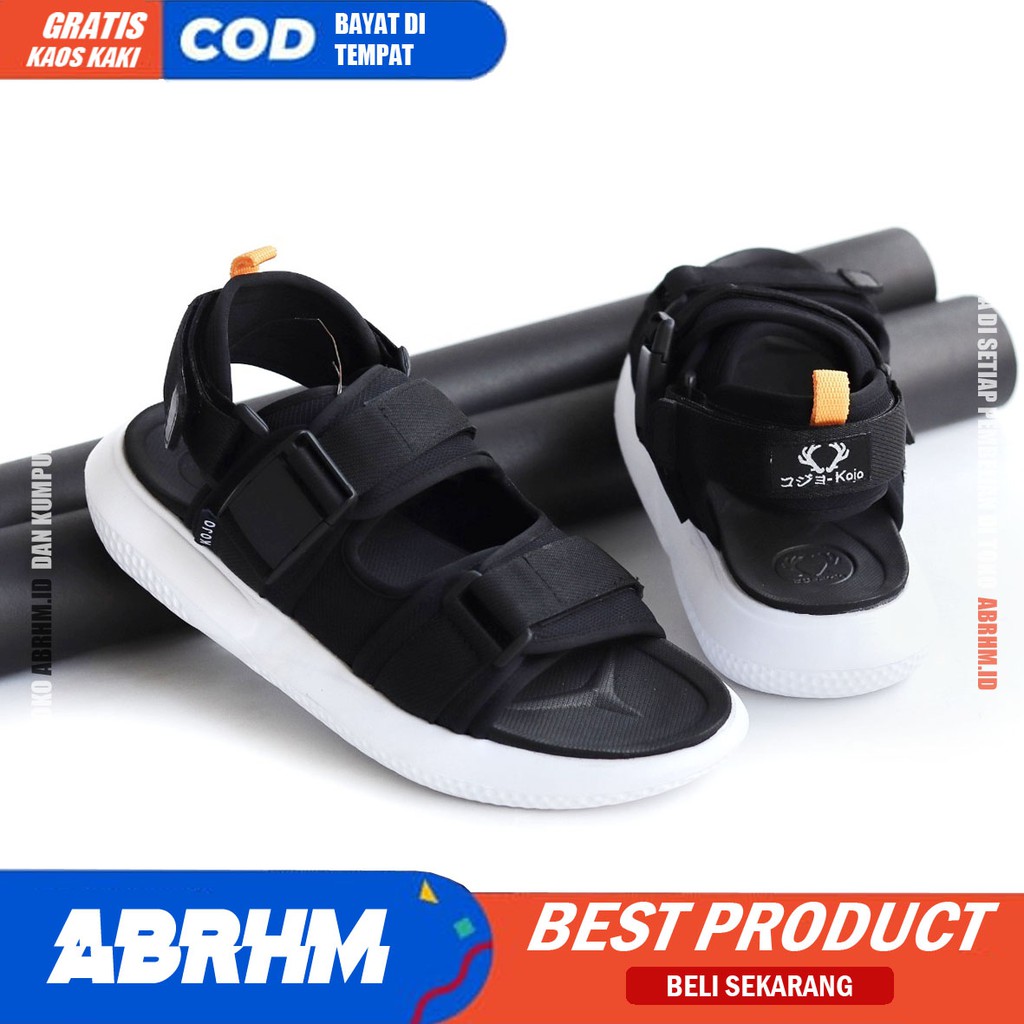 ABRHM x KOJO Sandal Slide Pria Sandal Slop Pria Sendal Selop Cowok / Cowok Ori Distro Keren Kekinian