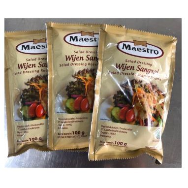 Maestro Wijen Sangrai Salad Dressing Roasted Sesame 100g - Halal