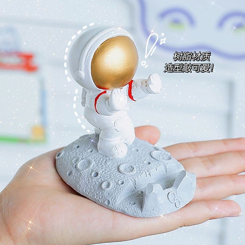 [littlecrab] Phone Holder Penyangga Penahan Handphone Tab Astronot Lucu Stand HP Bentuk Lucu Unik Luar Angkasa Dekorasi Kamar Cute Stationary Kit Berkualitas