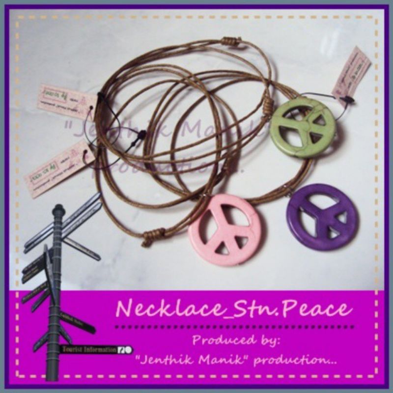 KALUNG BOHO/ KALUNG BOHEMIAN/ KALUNG TALI KULIT BATU PEACE