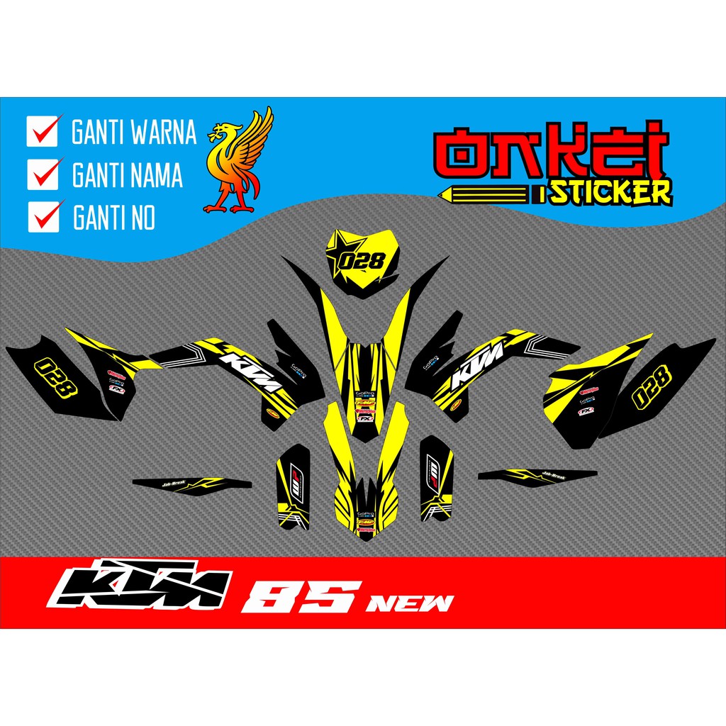 decal sticker ktm 85 new 2