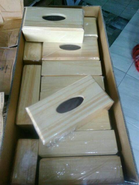 Kotak Tisu Kayu / Tempat Tisu Kayu /  Box Tissue (hi grade)