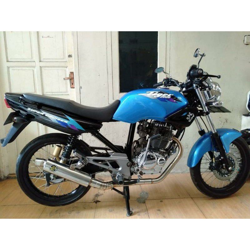 Knalpot Pekajaman Jogja Original CB TIGER GL100 Herex Harian Touring Bulat Stainless Original Racing