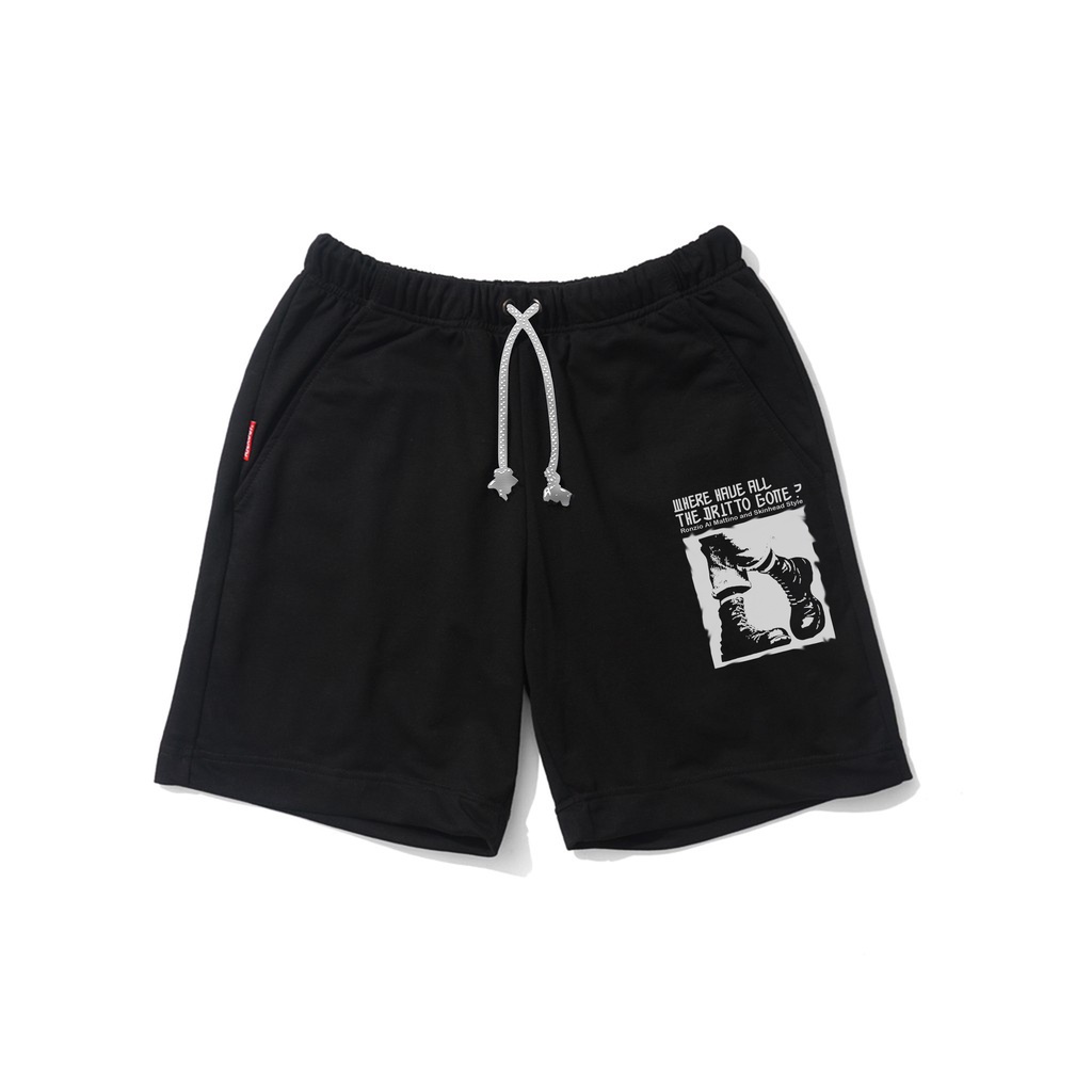 Dritto Short Pants - Celana Boxer (Skinhead) - Hitam