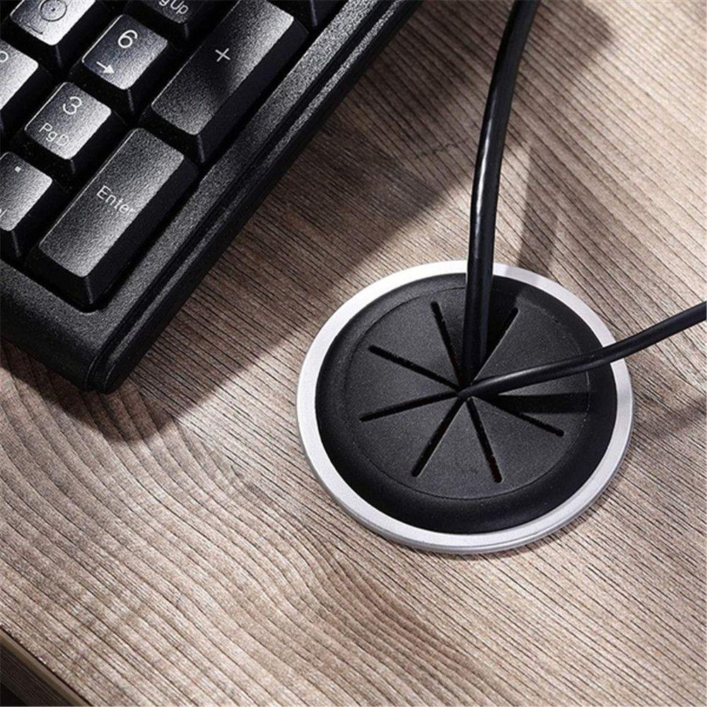 Top Desk Cord Grommet Table Cable Passing Furniture Kabel Organizer