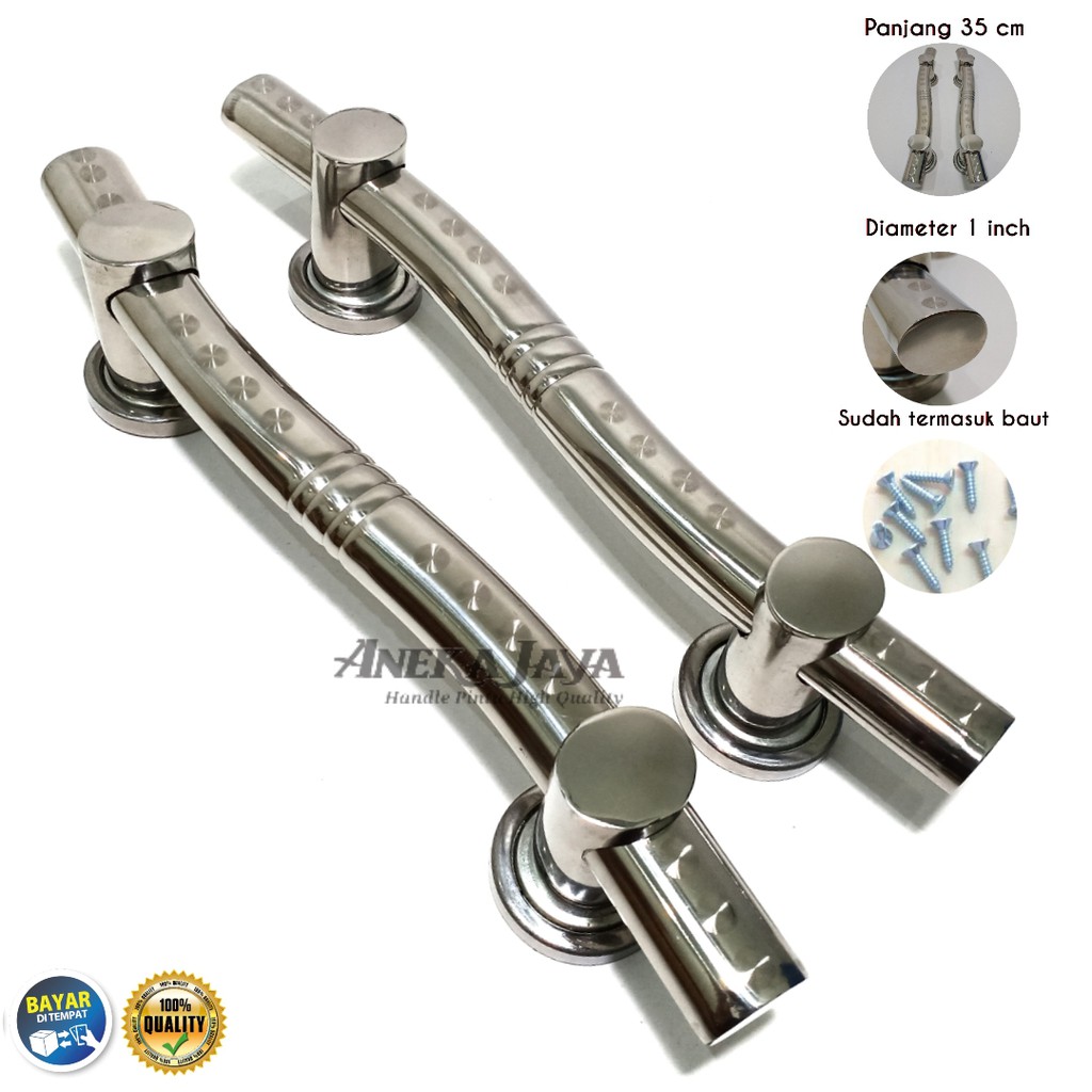 Handle Pintu rumah 35 cm / Tarikan Pintu / Pegangan Pintu rumah minimalis stainlees steel