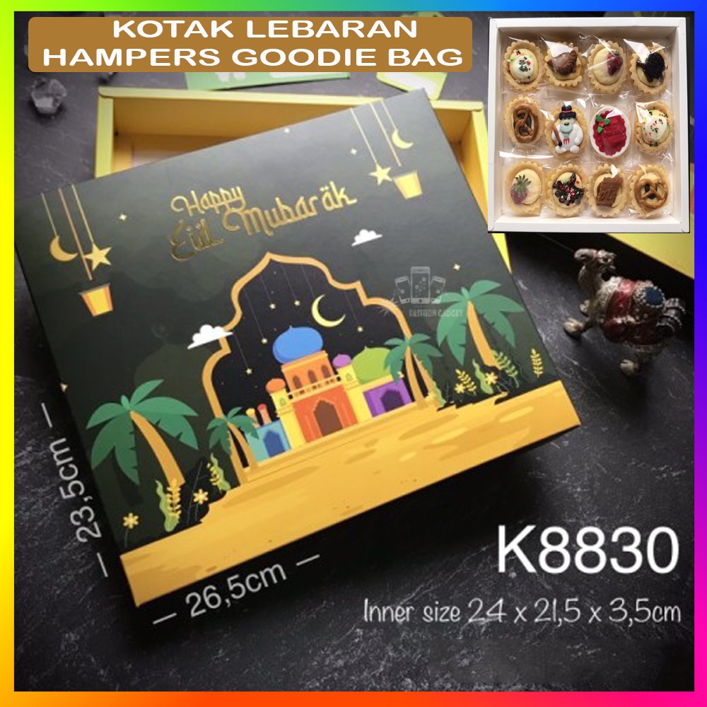 Kotak Lebaran K8830 / Kotak Parcel Lebaran Motif Mesjid / Kotak Parcel Lebaran Motif Mudik / Kotak Parcel Lebaran Motif Couple / Eid Mubarak Hampers Kotak Parcel Lebaran Goodie Bag Idul Fitri