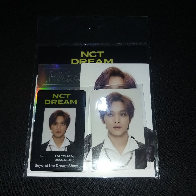 [BOOKED] ID CARD BEYOND LIVE NCT DREAM HAECHAN FULLSET