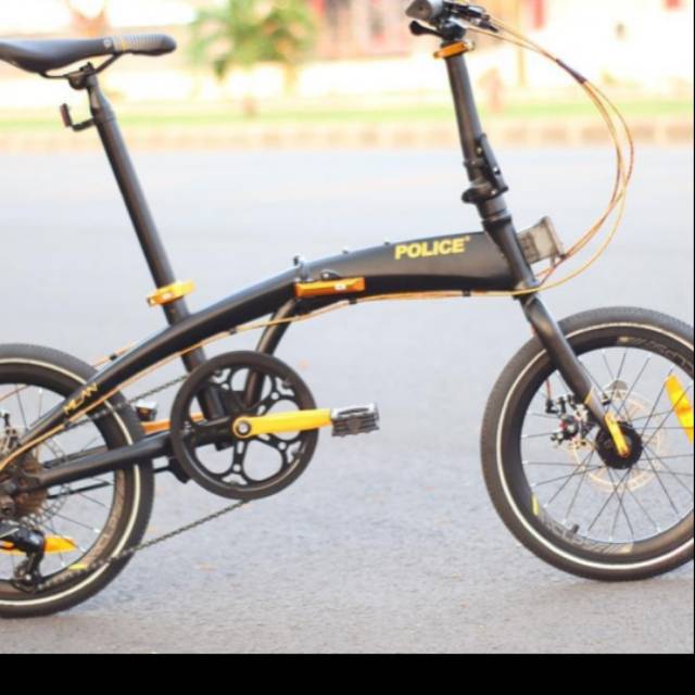 Sepeda lipat 16" Element Police Milan 8 Speed