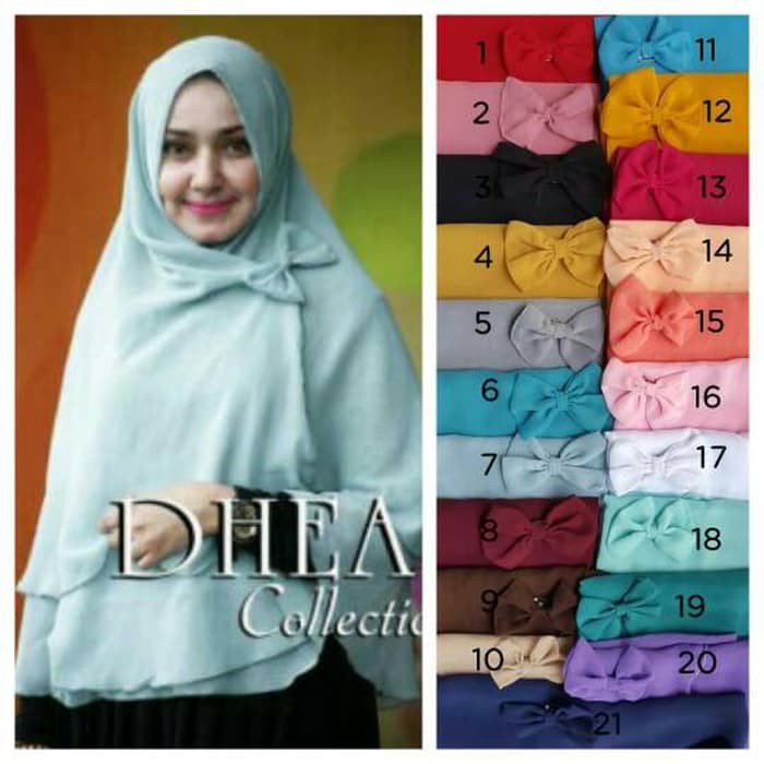 Khimar DHEA/ Jilbab Syari Dhea Non Pet/ Kerudung Besar Dhea