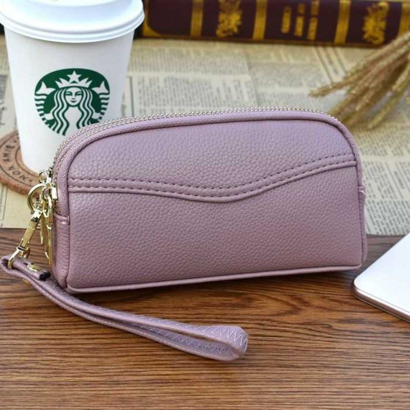 Dompet Hp Dan Uang Wanita Panjang KOREAN STYLE Anti air Pouch kosmetik Makeup Ibu-ibu cewek Papirut import terbaru 2022