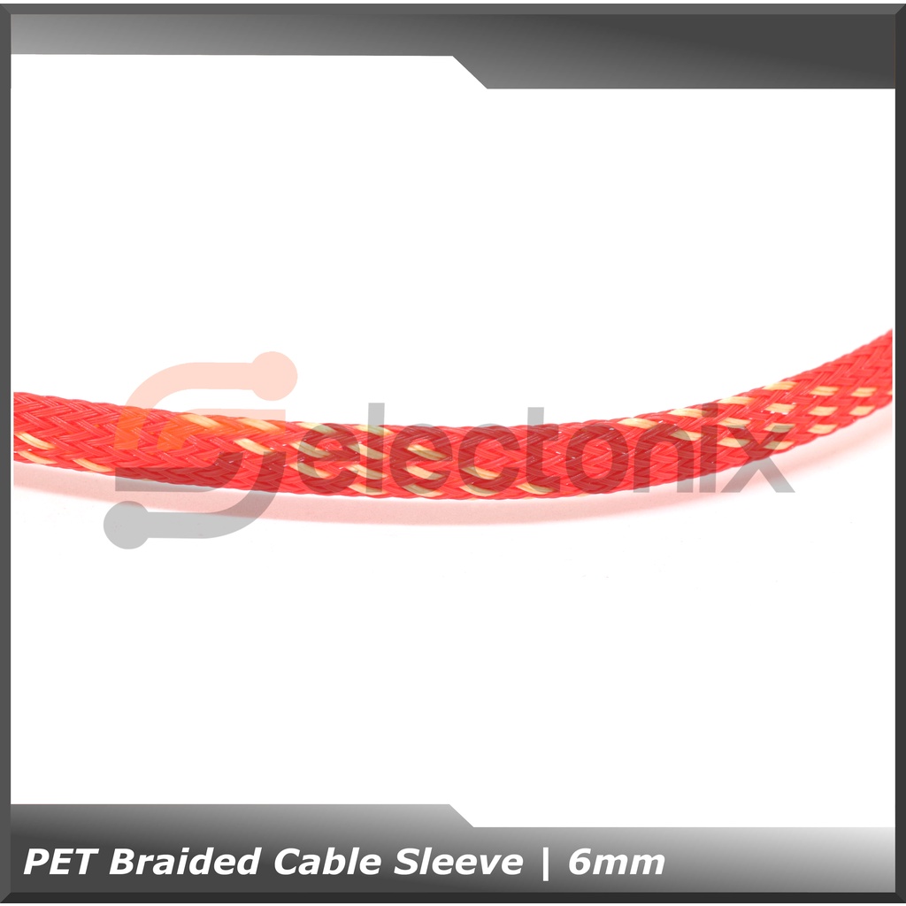 [6mm] PET Cable Sleeve / Sarung Kabel - 1m