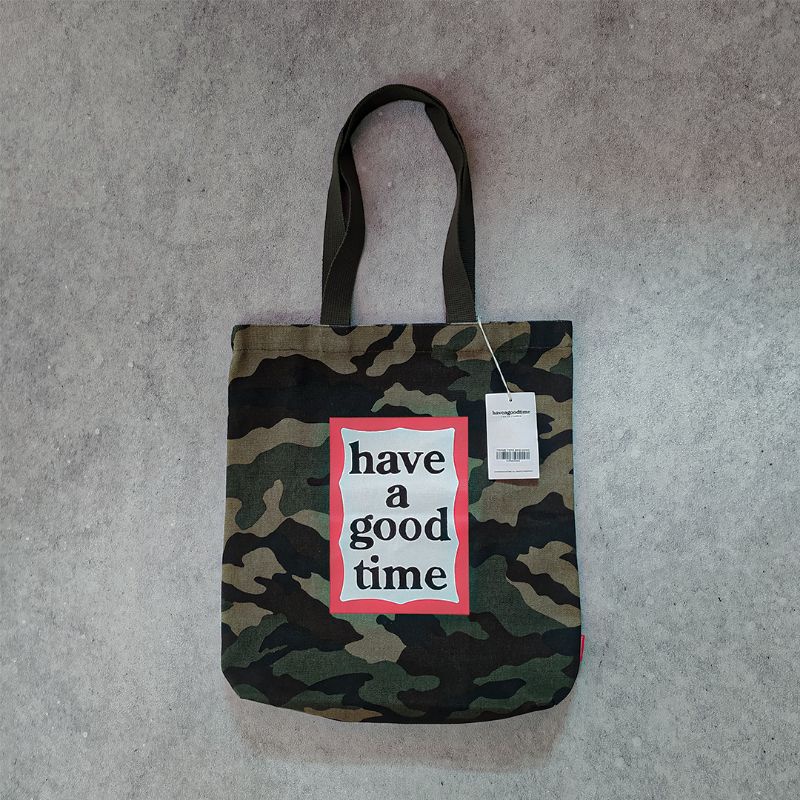 Have A Good Time Frame Totebag Camo
