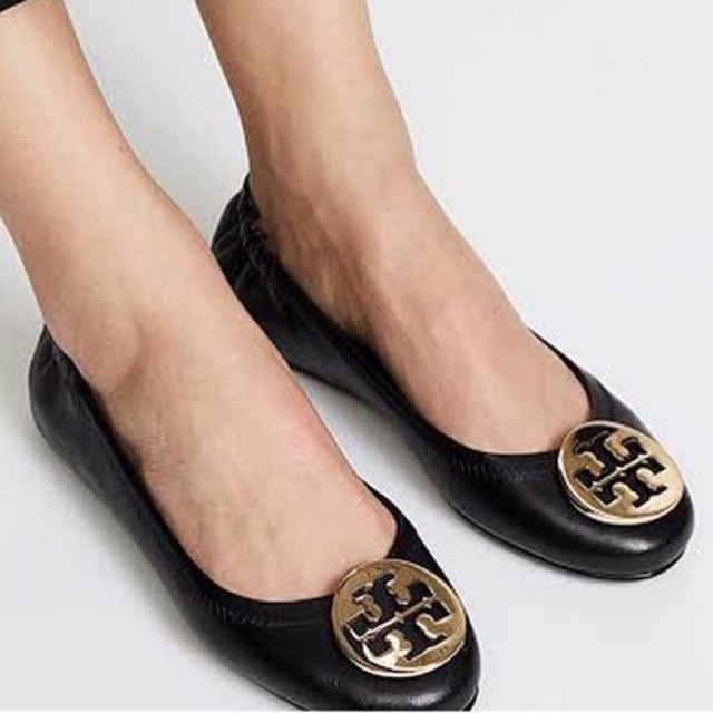 TORY BURCH MINNIE TRAVEL BALLET FLAT SHOES