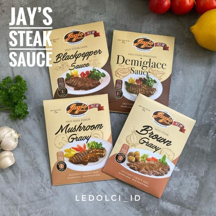 

JAYS JAY'S JAY STEAK SAUCE | SAUS STEAK | STEAK GRAVY 25 GRAM ledolci92 Segera Dapatkan