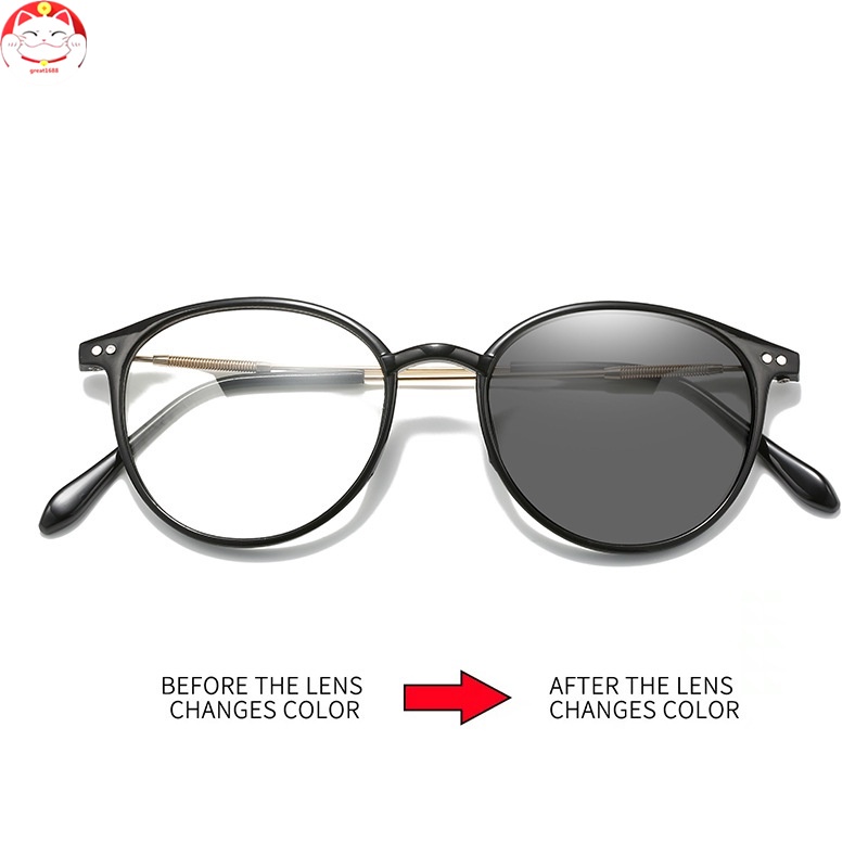 Kacamata Photochromic Anti Radiasi Anti Blue Ray Transition Untuk Pria Dan Wanita