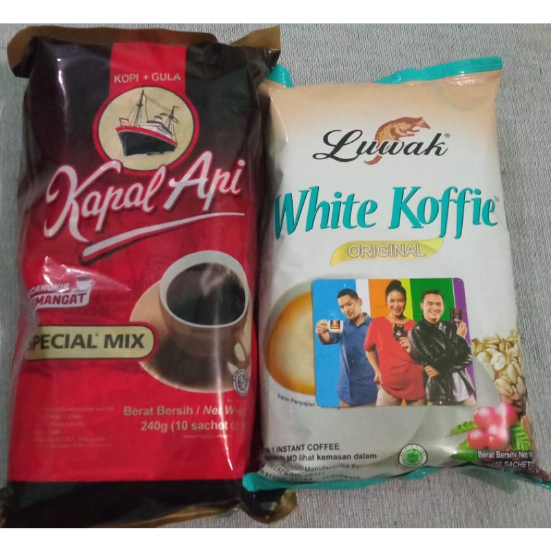 

White Koffe & Kapal Api