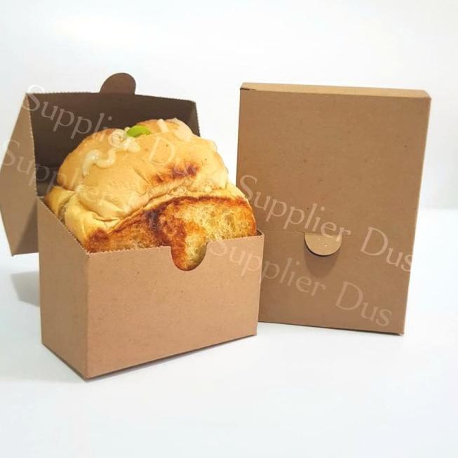 

Model Baru Dus / box roti bakar / to - take away - Kraft coklat (100pcs) !