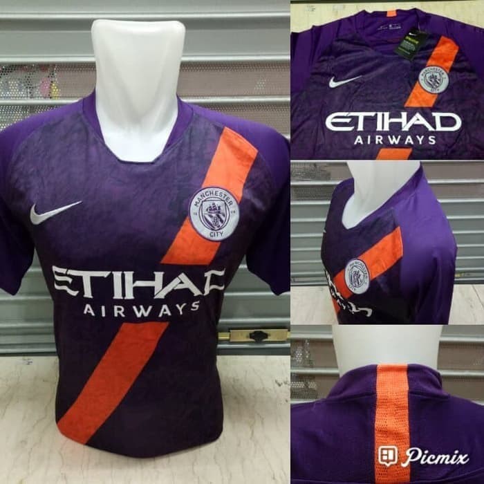 JERSEY BOLA MANCHESTER CITY 3RD 2018/2019 GRADE ORI Import