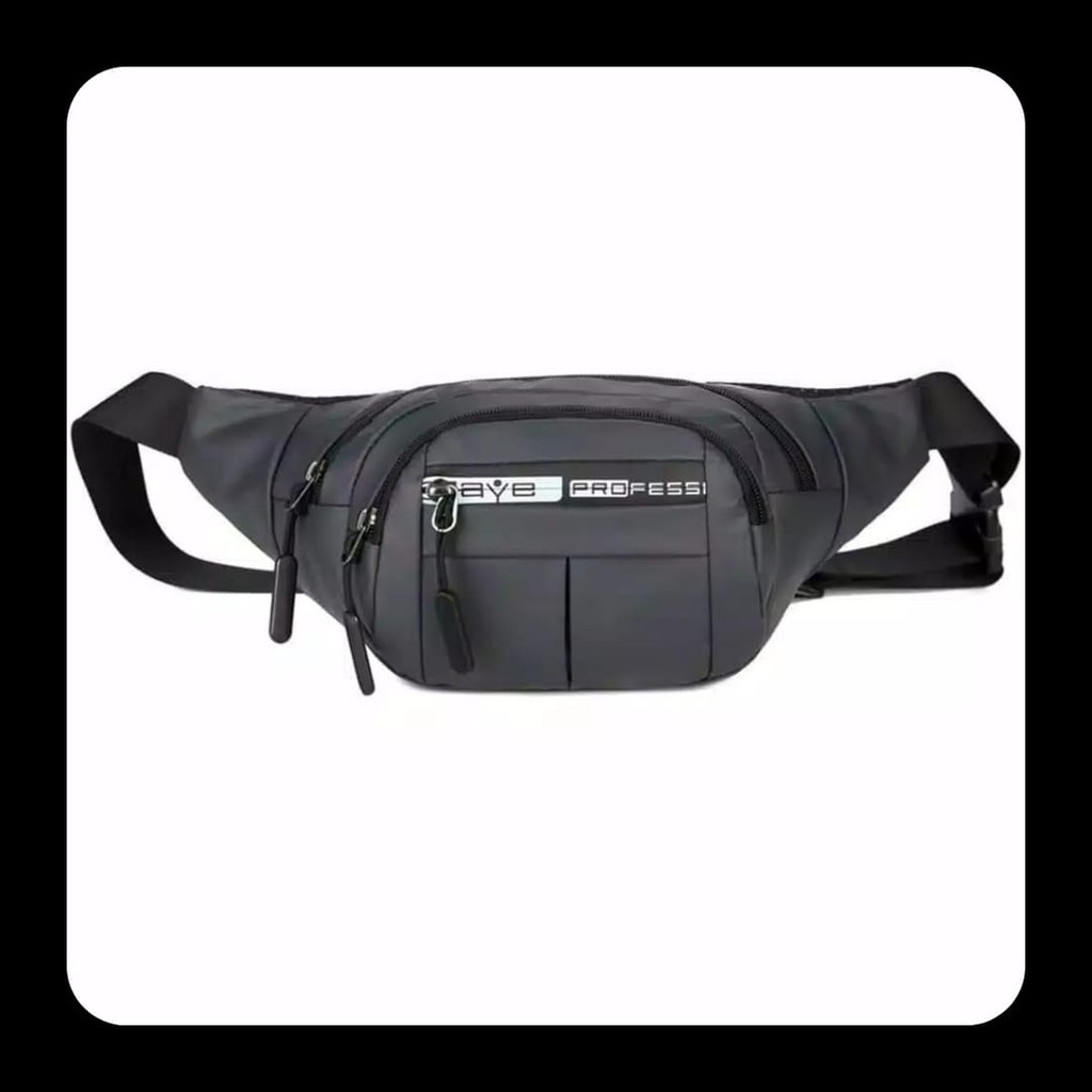 BRYSTORE -WB 001 TAS PRIA WANITA WAISTBAG PRIA TAS SLEMPANG PRIA WATERPROOF TAS ANTI AIR