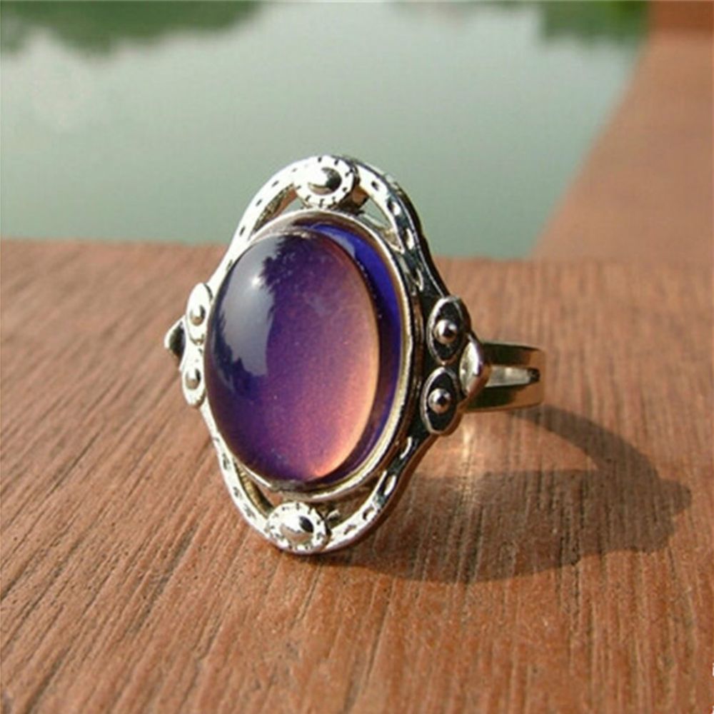 Mxbeauty Cincin Mood Ring Dapat Berubah Warna Sesuai Suhu Gaya Vintage