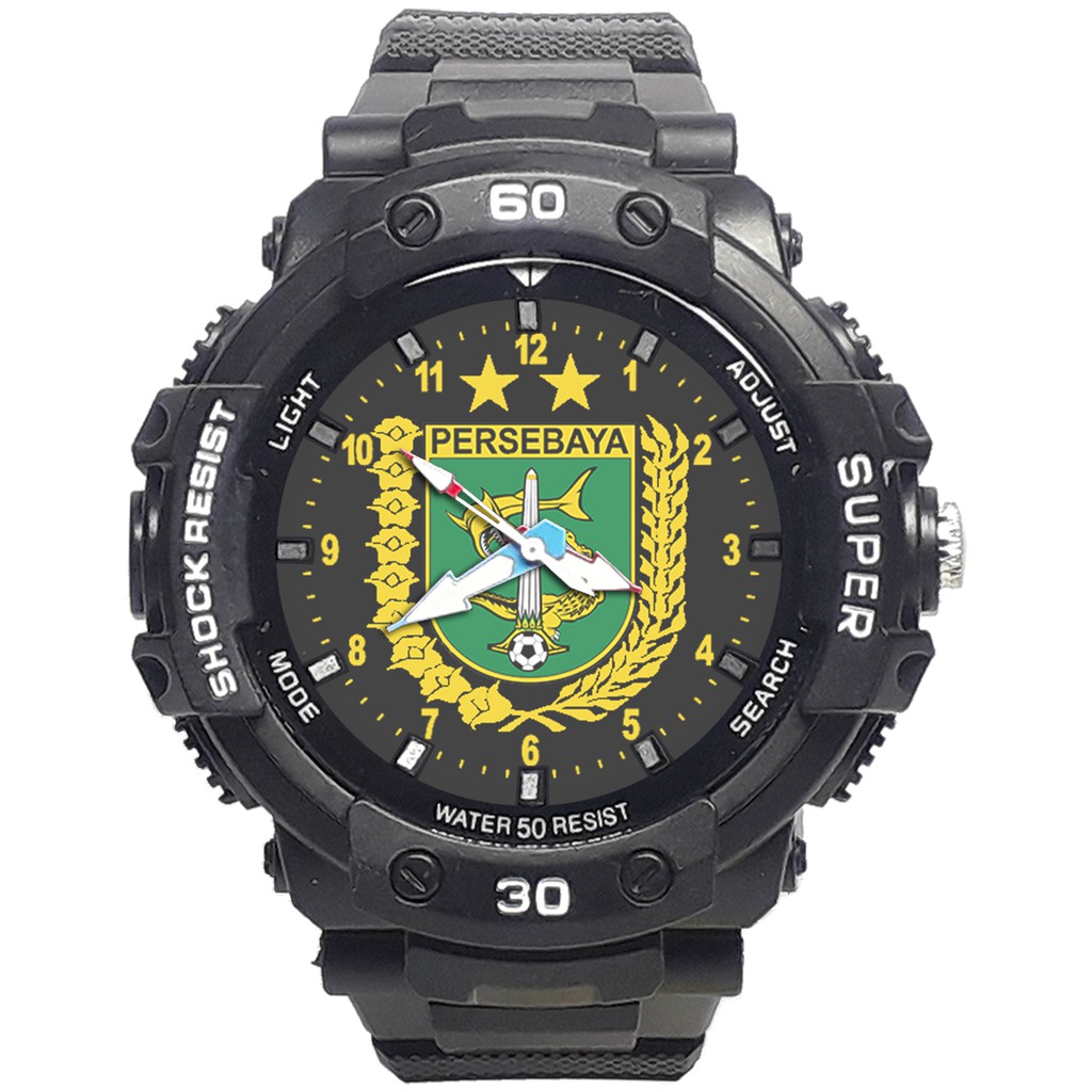 Jam Tangan  PERSEBAYA MOTIF 6 Bagus