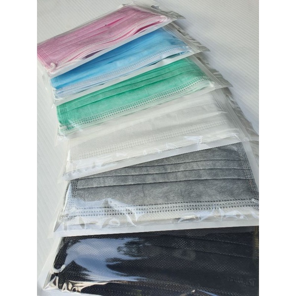 Masker Medis warna 3ply (Repack isi 5pcs)