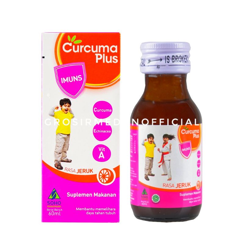 CURCUMA PLUS IMUNS - VITAMIN ANAK RASA JERUK 60 ML