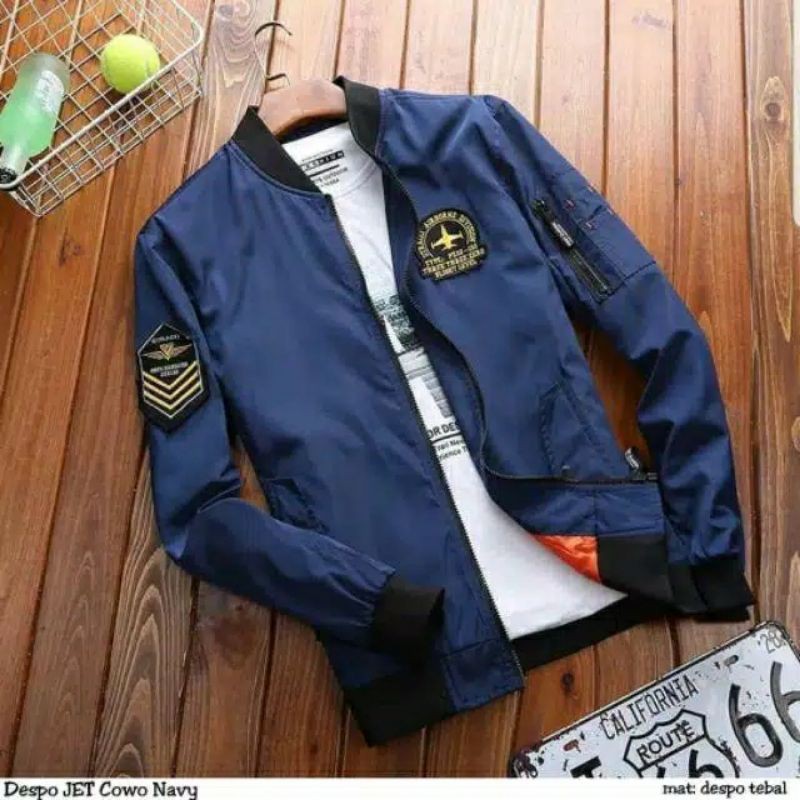 DESPO JET BIG SIZE JAKET PILOT || BOMBER PRIA JAKET BOMBER