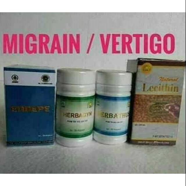 ORIGINAL Obat Migrain Vertigo Nasa Herbal (Enbepe Herbagyn Herbathus Lecith)Nasa Resmi Jakarta