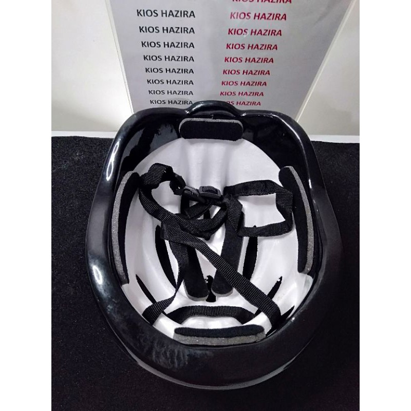 Helm sepeda motif carbon hitam murah
