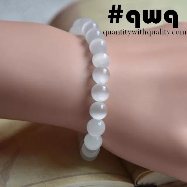 #qwq gelang cat eye quantitywithquality limited batu akik putih KRISTAL