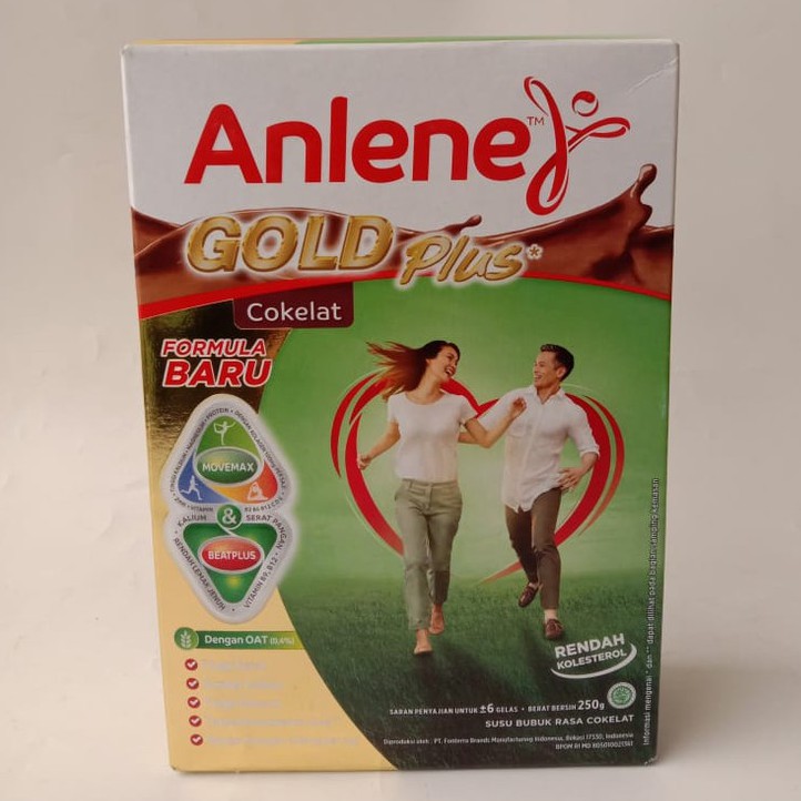 

ANLENE GOLD PLUS COKLAT / SUSU KHUSUS ORANG DEWASA 250 G