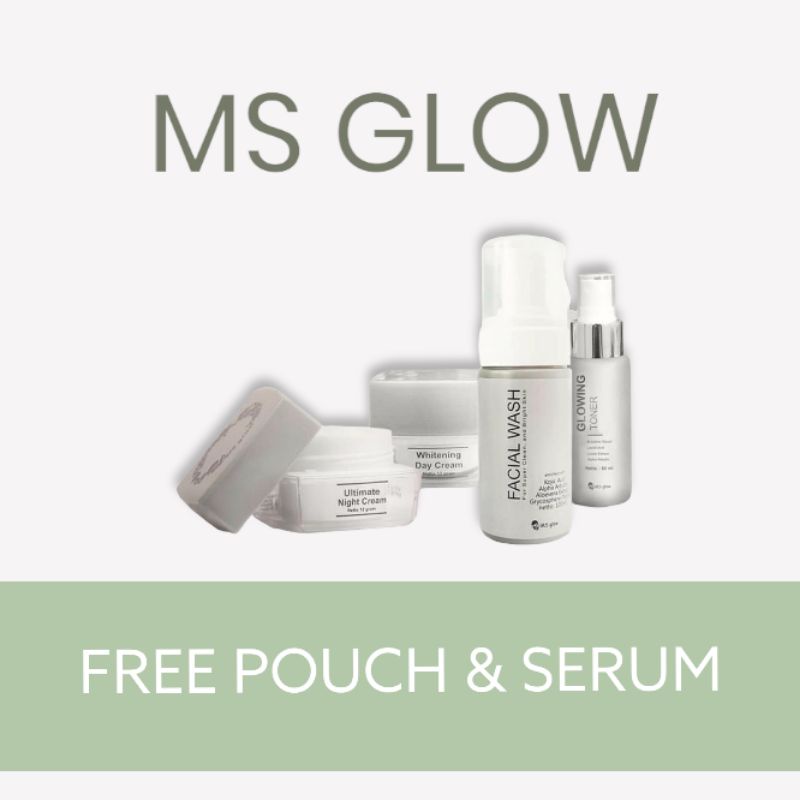 Ms glow beauty ecer dan paket skincare all varian acne whitening luminous ultimate jerawat bopeng gl