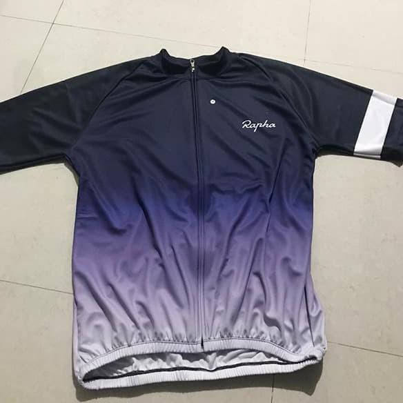 Jersey Sepeda Rapha Blue Cycling Jersey