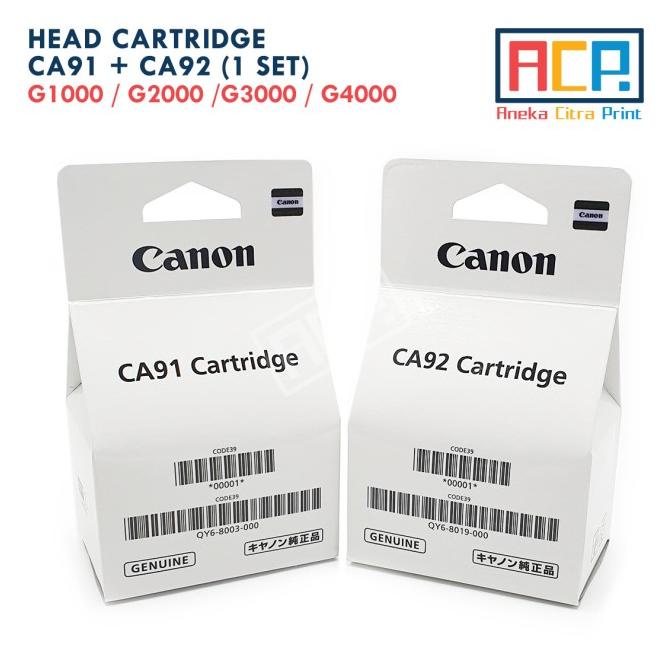 Print Head Cartridge Canon G1000 G2000 G3000 Black Color Ca91 Ca92 Set