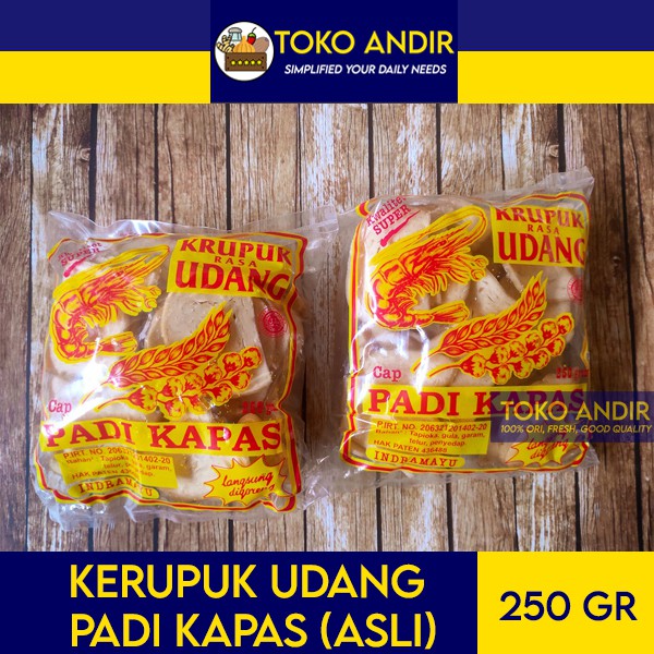 

Kerupuk Udang Padi Kapas 250gr