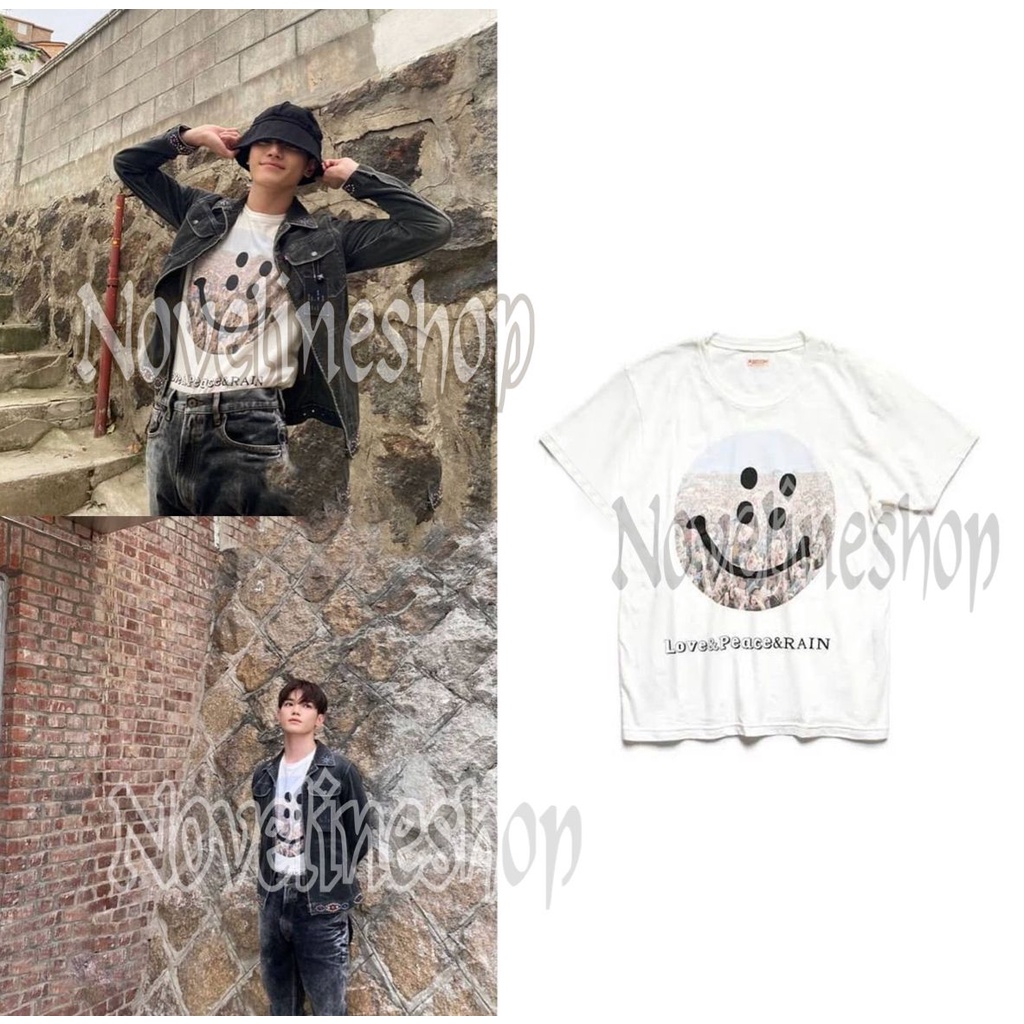 [COD] TSHIRT TEE KAOS NCT TAEYONG OUTFIT LOVE PEACE & RAIN SMILE NCT 127 NCT DREAM COTTON COMBED KAT