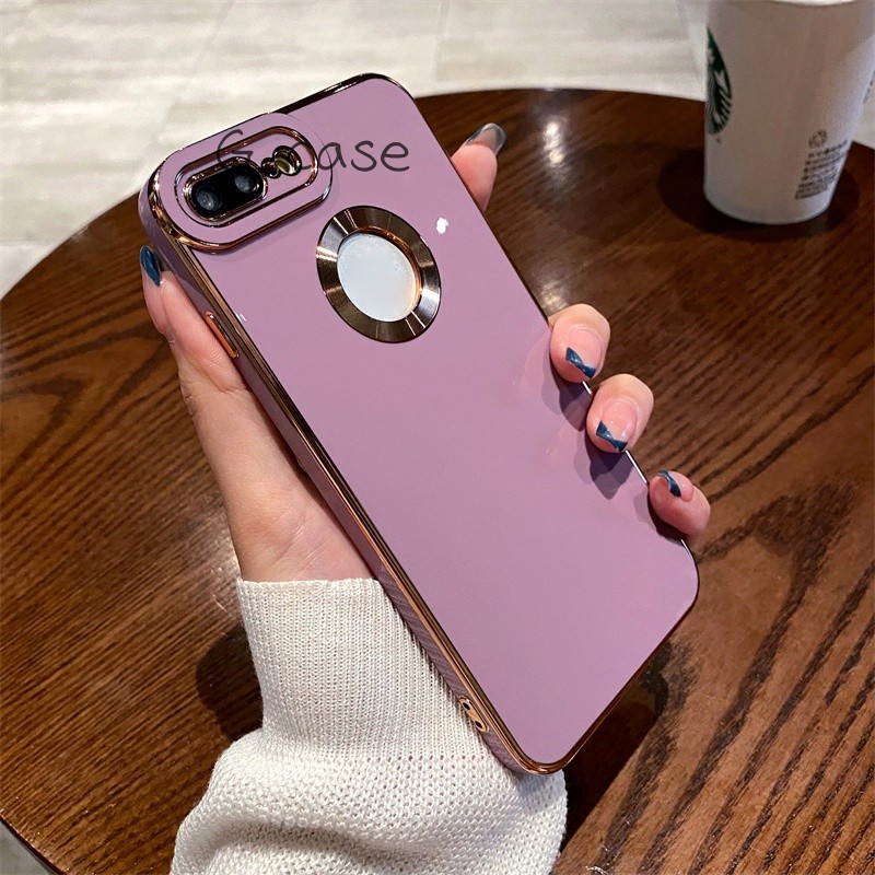 Casing Soft Case TPU 6D Mewah Shockproof Untuk iPhone 7 Plus / XS / XR / XS MAX