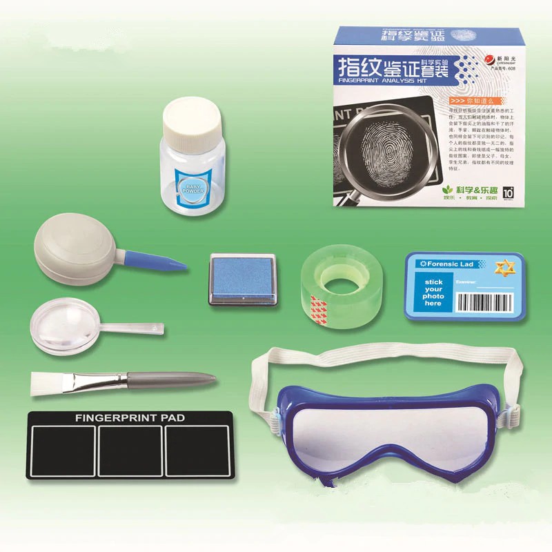 Diy Fingerprint Analysis Set Kids Toy Fingerprint Identification Kit Brain Game Science Creative Shopee Indonesia