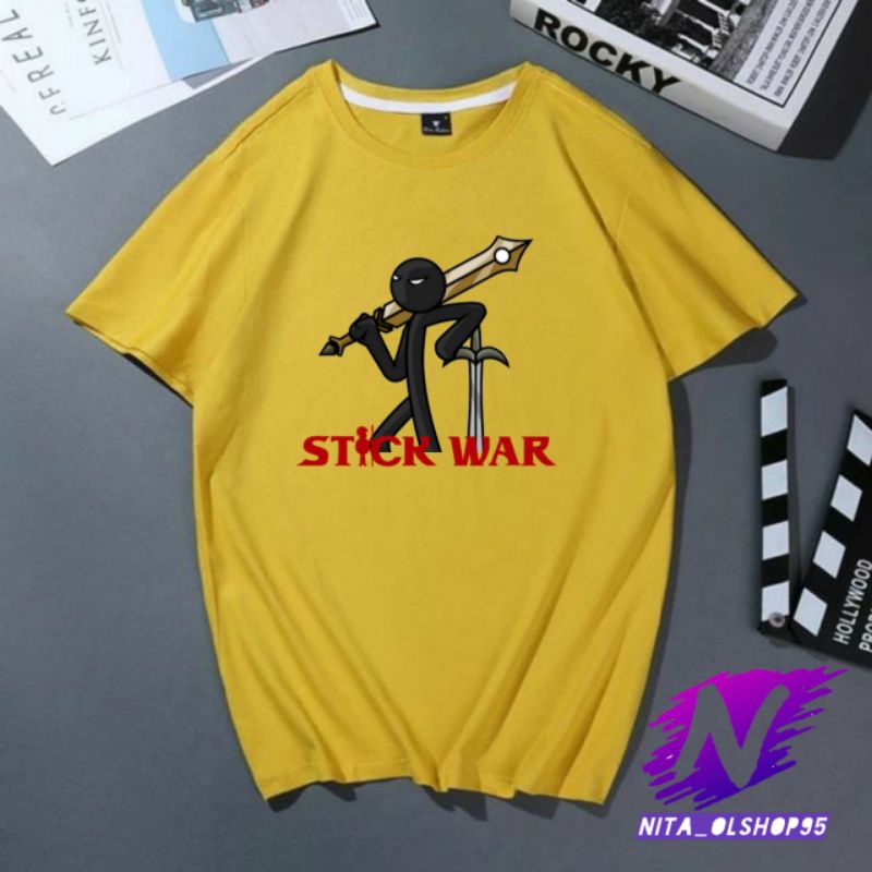 kaos stikman baju kaos anak stickwar stickman