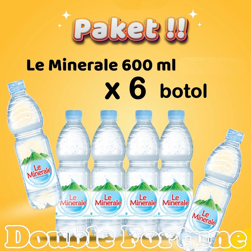 AIR MINERAL LE MINERALE 600ml  x 6 botol