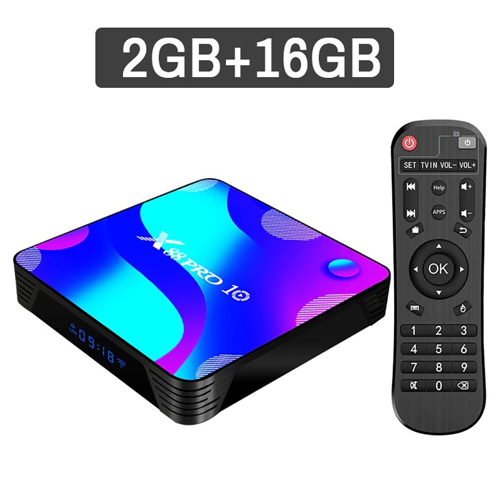 OTT TV Box Media Player 4K Android 11 2/16GB - X88 Pro