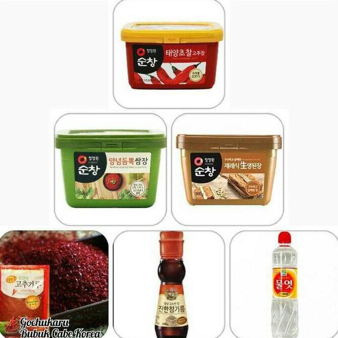 

READY COD Paket Bumbu Masak Korea Komplit Gochujang Sesame Complete Korean Sauce LIMITED EDITION