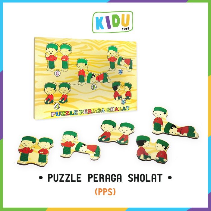 Mainan Puzzle Anak Puzzle Peraga Wudhu Dan Shalat Laki Laki Perempuan Kidu Toys