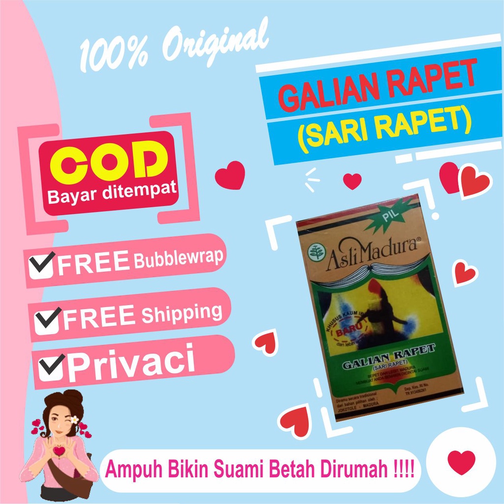 Jamu Herbal Perapat Kewanitaan Miss V Vagina Pil Galian Rapet Ramuan Madura Original Obat Keputihan 