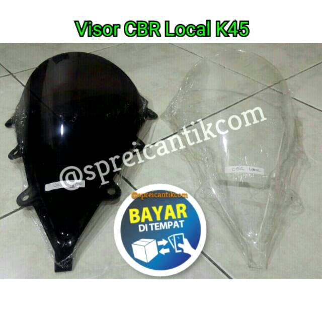 Visor Windshield Honda CBR 150 Lokal K45 A Variasi Hitam dan Putih