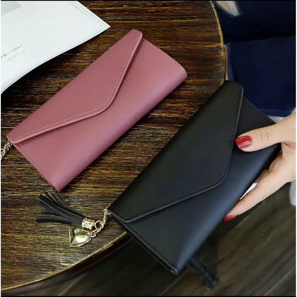 ( Fy )COD Dompet import dompet Wanita Murah Dompet Wanita Panjang Cantik Dompet Import Real Pict C3