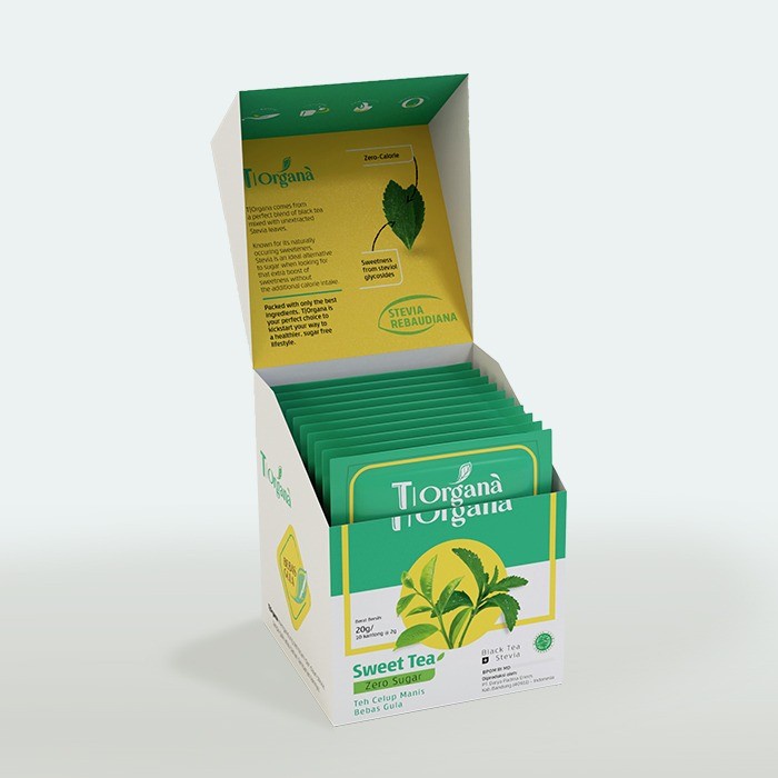

ORIGINAL MURAH T|Organa Active-T 10Tbag 2gr - Teh Celup Manis Bebas Gula (Sugar Free)