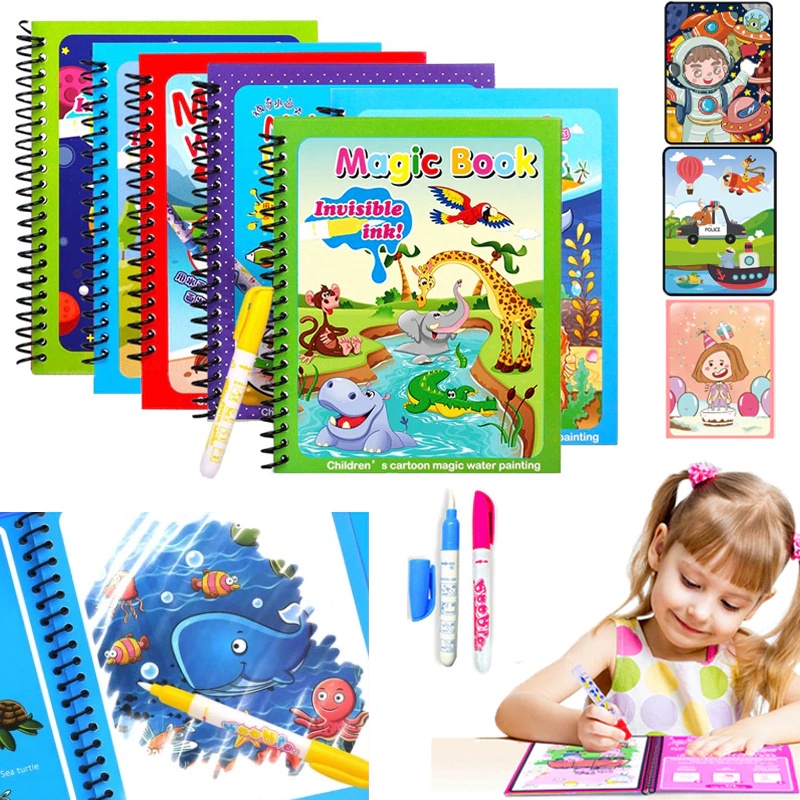 FREE Pen &amp; Grip Caligraphy SANK MAGIC WATER BOOK - Buku Latihan menulis untuk anak no mess